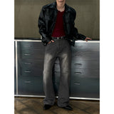 [S/S] Leather crop jacket