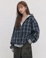 (UNISEX) チル リバーシブル オーバー フード ジップアップ