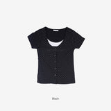Belly Dot Layered Cardigan