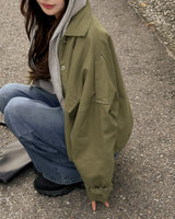 Use cropped field jacket