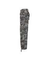 8287 Graffiti Logo Camo Cargo Pants (Gray)