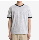 エッセンシャルスタンダード半袖リンガーTシャツ メランジ