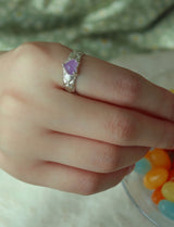 【MADE】 Heart quilting ring