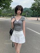 ディピュレースダイアゴナルスリム半袖Tシャツ