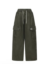 ELVIN CARGO COTTON BANDING PANTS (3COLOR)