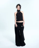 Buckle Halterneck - Black