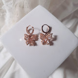バタフライフェアリーハギーズピアス - Rosegold
