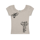 Lust Slim Tee [Beige]