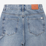 デニムストラップワイドパンツ code 18105