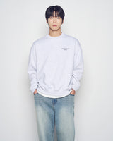25FW ベーシックロゴナッピングスウェットシャツ メランジ