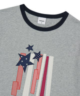 FLAG APPLIQUE RINGER TEE