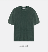 Dominic Pigment Round Neck Short Sleeve Knit