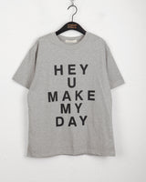 Heyyou lettering short sleeve t-shirt