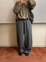 Loose wide slacks