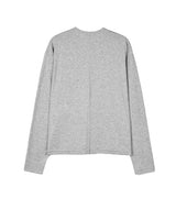 ペレンカットアウトヘンリーネック長袖Tシャツ