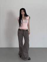  village v-neck top(2 color)
