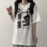 ブリングキャットボクシーフィットショートスリーブTシャツ