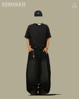 IN Waffle Henry-neck 1/2 T