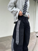 Wide triple track pants