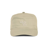 Leaf VZ Monogram Twill Pillbox Cap / Beige 