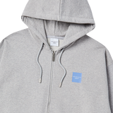 25SS BOX BASIC LOGO HOODIE ZIP UP MELLANGE