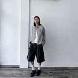 ボクシー チェック クロップド シャツ
