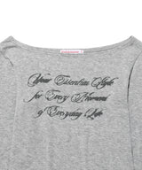 シアーウールテンセルロングスリーブT Grey
