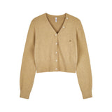 Soft Mood V-Neck Cardigan_Mustard