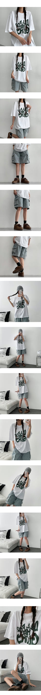 グルーボクシー半袖Tシャツ