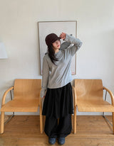 26SS★ [BAONHAUS] Langmel Banding Layered Skirt Pants