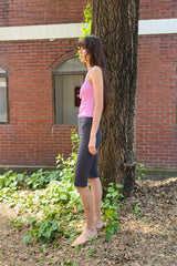STRETCHY BIKER SHORTS - GREY