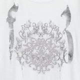Ornament printed top (White)