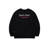 Sport Dept Flocking Logo Sweatshirt - Black
