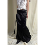 GLOSSY MAXI SKIRT