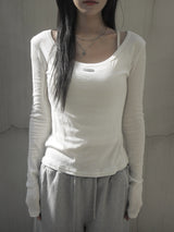 ロゴ2wayTシャツ