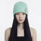 Dot Bear Summer Knit Beanie [Mint]