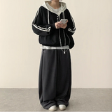 Angel Wing Star Pocket Embroidery Wide Banding Pants