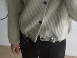 ASCLO String Velour High Neck Cardigan (3color)