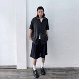 レトロファデッドテクスチャードシャツ
