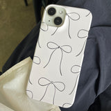 RIBBON ILLUST HARD CASE_WHITE