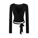 Lavi V Neck Wrap Top