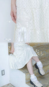 rosette pocket skirt(cream)