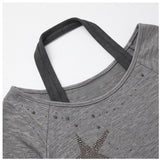 Talia Star Shirring Layered T-shirt
