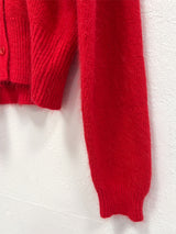 RABBIT ANGORA KNIT CARDIGAN