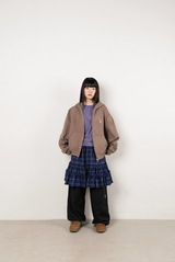Twister Star Button Hoodie Zip-up - Brown    
