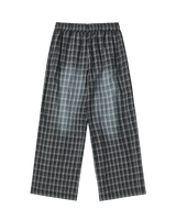 25FW チェックトラックウォッシュドパンツ ブラック