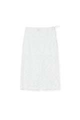 rose skirt (white)