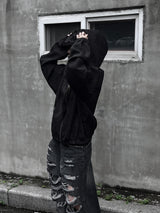 [unisex] サマークールシースルーフードジップアップ (2color)