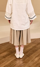 Rope Culotte Pants Beige