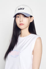 25SS PIG/BIO WASHED LEATHER PATCH BALL CAP BLUE